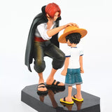 One Piece Luffy e Shanks 18cm