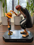 One Piece Luffy e Shanks 18cm