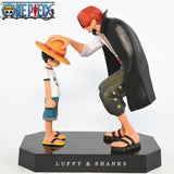 One Piece Luffy e Shanks 18cm