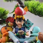 Statua Ash e i suoi Pokemon 30cm