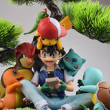 Statua Ash e i suoi Pokemon 30cm