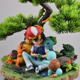 Statua Ash e i suoi Pokemon 30cm